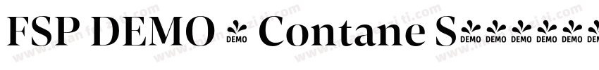 FSP DEMO - Contane S字体转换